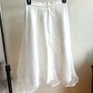 Lulus White Organza Skirt | XS | NEW - tags on